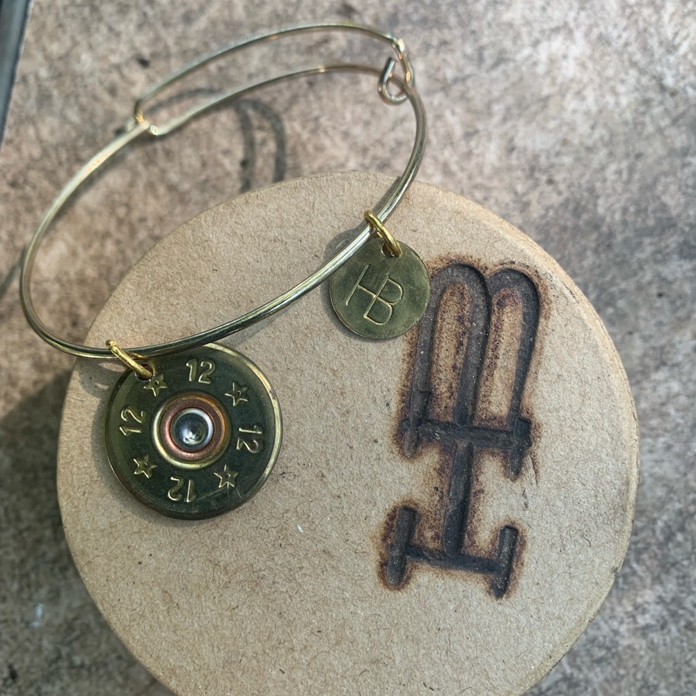 12 Gauge bracelet.